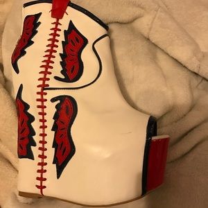 Jeffrey Campbell vintage platform bootie